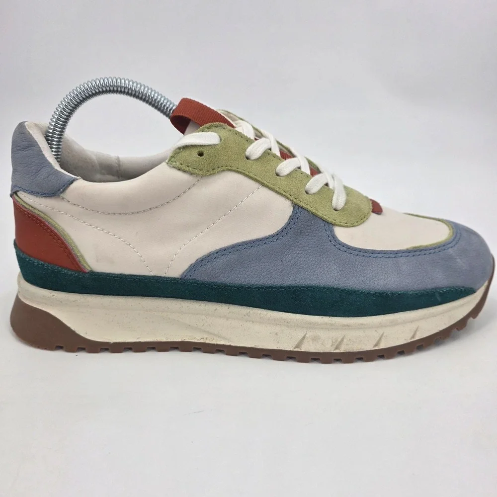 MADEWELL KICKOFF TRAINER SNEAKERS WOMENS SIZE 9M MENS 7.5M COLORBLOCK WHITE BLUE